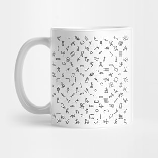 Egyptian Hieroglyphs Pattern Mug